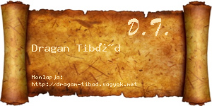 Dragan Tibád névjegykártya